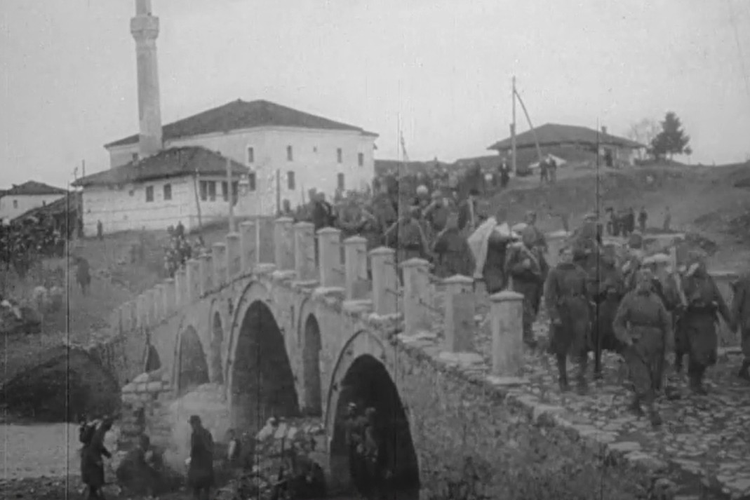 Сцена из филма „Голгота Србије (1940)“ (Фото: Снимак екрана/Vimeo/Jugoslovenska kinoteka)